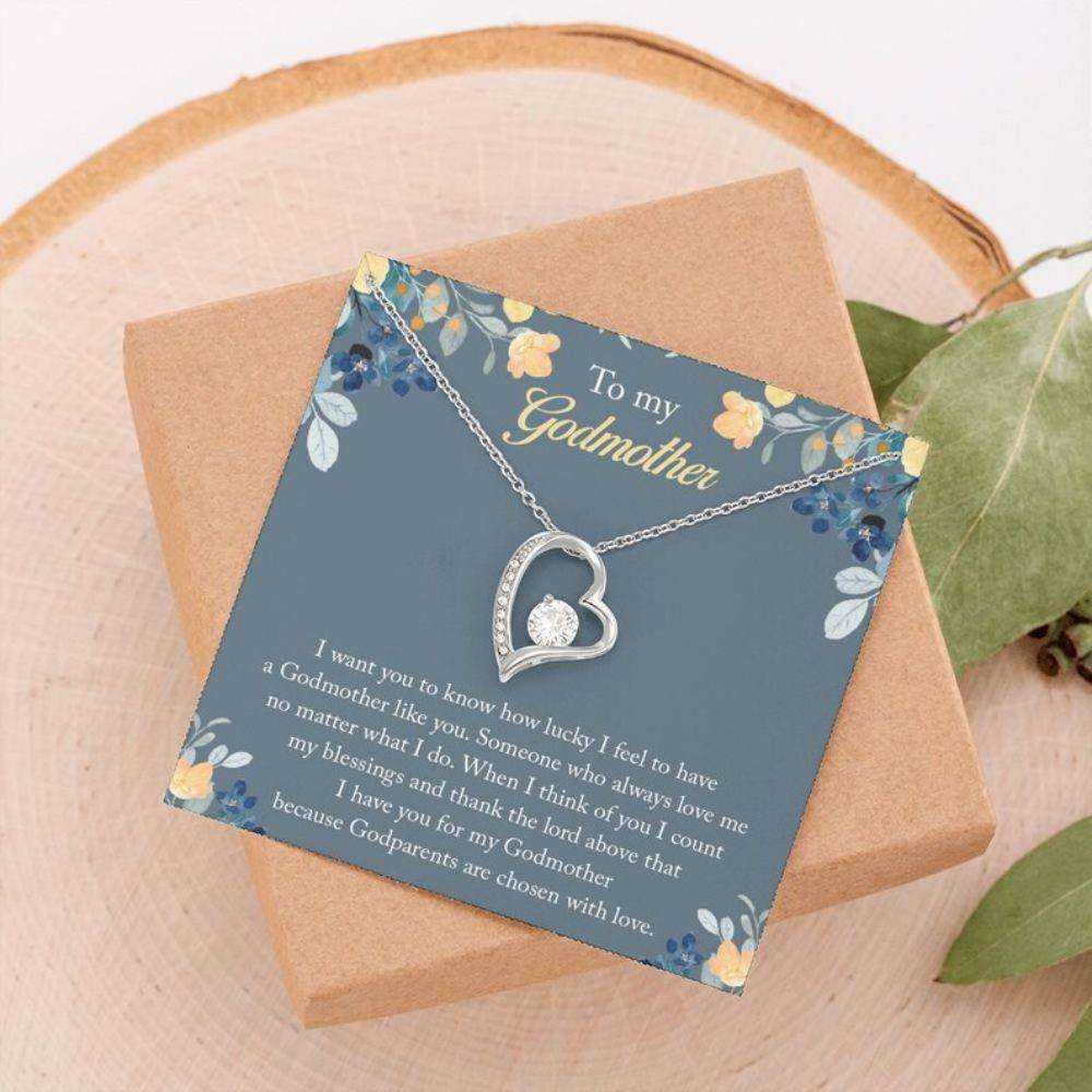 Godmother Necklace, Necklace For Godmother, Godmother Gift, Thank You Gift For Godmother Rakva