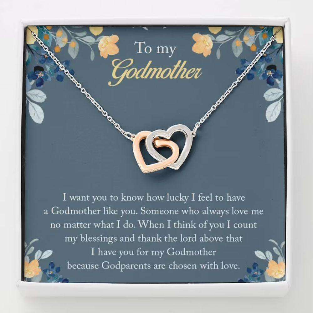 Godmother Necklace, Necklace For Godmother, Godmother Gift, Thank You Gift For Godmother Rakva