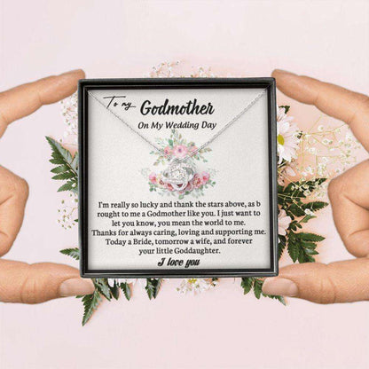 Godmother Necklace, Sentimental Gift For Godmother Of The Bride, Gift From Goddaughter To Godmother, Godmother Wedding Gift From Bride Gifts For Daughter Rakva