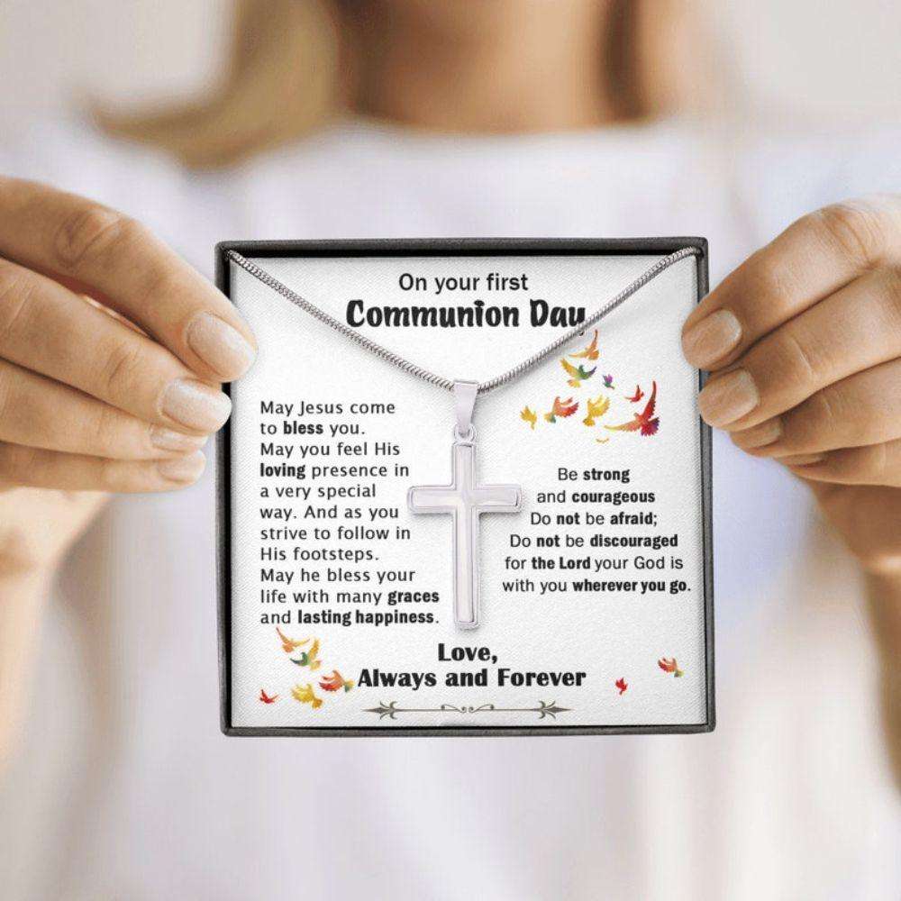 Godson Necklace, First Communion Gift For Boy, Christian Gift Necklace, 1St Communion Gift For Boy, Baptism Gift, Godson Gift Gifts For Goddaughter / Godson Necklace Rakva