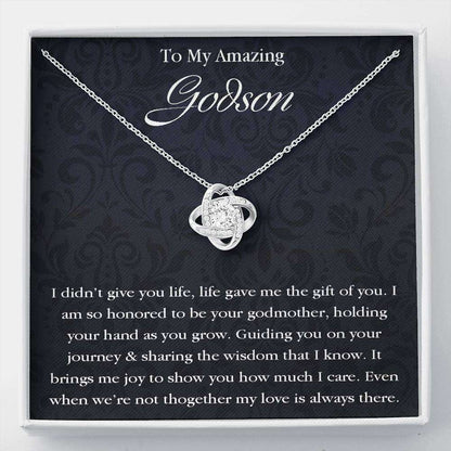 Godson Necklace, Godson Necklace Gifts From Godmother, Baptism, First Communion, Confirmation Gifts For Goddaughter / Godson Necklace Rakva