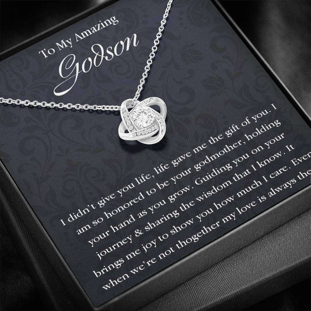 Godson Necklace, Godson Necklace Gifts From Godmother, Baptism, First Communion, Confirmation Gifts For Goddaughter / Godson Necklace Rakva