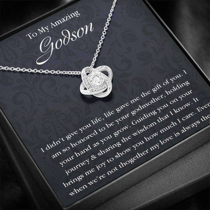 Godson Necklace, Godson Necklace Gifts From Godmother, Baptism, First Communion, Confirmation Gifts For Goddaughter / Godson Necklace Rakva