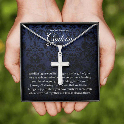 Godson Necklace, To Our Godson Necklace Gift From Godparents, Godson Baptism Gift, Godson First Communion. Gift For Boys Gifts For Goddaughter / Godson Necklace Rakva