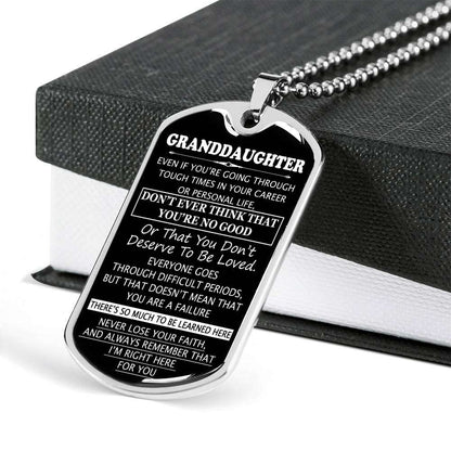 Granddaughter Dog Tag, Custom Picture Dog Tag For Granddaughter: Gift For Granddaughter Dog Tag-18 Gifts For Daughter Rakva