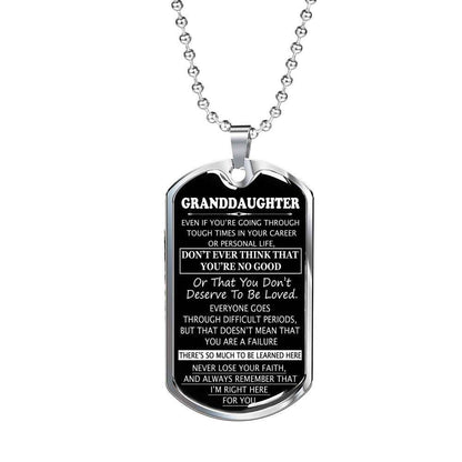 Granddaughter Dog Tag, Custom Picture Dog Tag For Granddaughter: Gift For Granddaughter Dog Tag-18 Gifts For Daughter Rakva