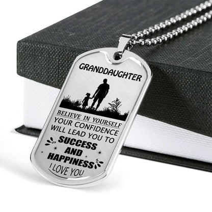 Granddaughter Dog Tag, Custom Picture Dog Tag For Granddaughter: Gift For Granddaughter Dog Tag-23 Gifts For Daughter Rakva