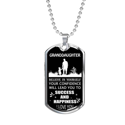 Granddaughter Dog Tag, Custom Picture Dog Tag For Granddaughter: Gift For Granddaughter Dog Tag-24 Gifts For Daughter Rakva