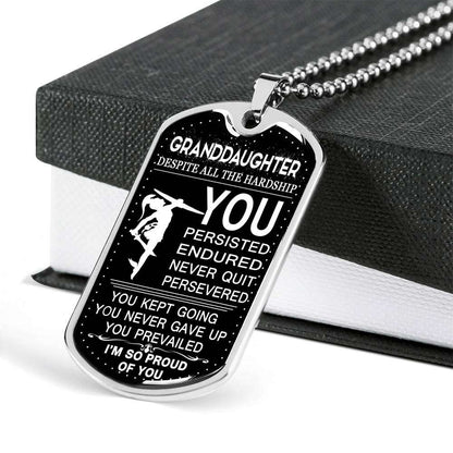 Granddaughter Dog Tag, Custom Picture Dog Tag For Granddaughter: Gift For Granddaughter Dog Tag-27 Gifts For Daughter Rakva