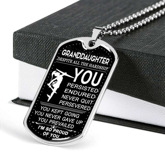 Granddaughter Dog Tag, Custom Picture Dog Tag For Granddaughter: Gift For Granddaughter Dog Tag-27 Gifts For Daughter Rakva