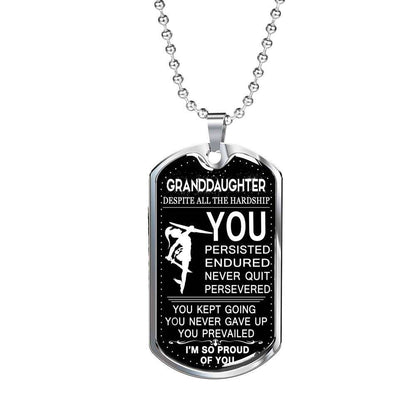 Granddaughter Dog Tag, Custom Picture Dog Tag For Granddaughter: Gift For Granddaughter Dog Tag-27 Gifts For Daughter Rakva