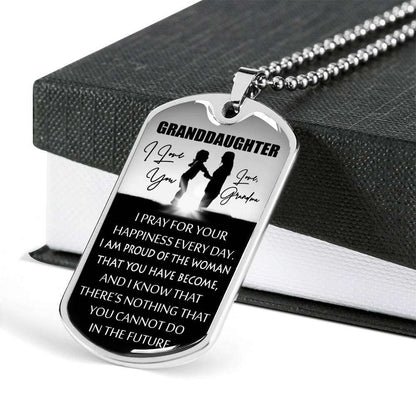 Granddaughter Dog Tag Custom Picture, To My Granddaughter Dog Tag : Gifts From Grandma, Great Granddaughter Dog Tag-1 Gifts For Daughter Rakva