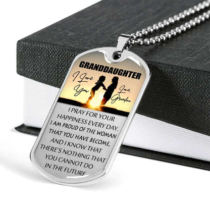 Granddaughter Dog Tag Custom Picture, To My Granddaughter Dog Tag : Gifts From Grandma, Great Granddaughter Dog Tag-2 Gifts For Daughter Rakva