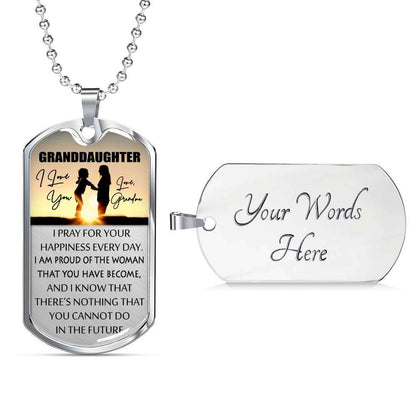Granddaughter Dog Tag Custom Picture, To My Granddaughter Dog Tag : Gifts From Grandma, Great Granddaughter Dog Tag-2 Gifts For Daughter Rakva