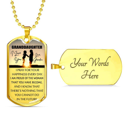 Granddaughter Dog Tag Custom Picture, To My Granddaughter Dog Tag : Gifts From Grandma, Great Granddaughter Dog Tag-2 Gifts For Daughter Rakva