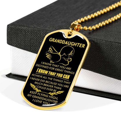 Granddaughter Dog Tag Custom Picture, To My Granddaughter Dog Tag : Gifts From Grandparents, Great Granddaughter Gifts Dog Tag-11 Gifts For Daughter Rakva