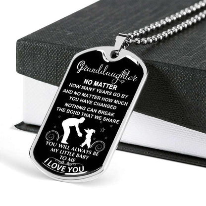 Granddaughter Dog Tag Custom Picture, To My Granddaughter Dog Tag : Gifts From Grandparents, Great Granddaughter Gifts Dog Tag-16 Gifts For Daughter Rakva
