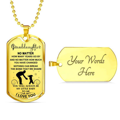 Granddaughter Dog Tag Custom Picture, To My Granddaughter Dog Tag : Gifts From Grandparents, Great Granddaughter Gifts Dog Tag-17 Gifts For Daughter Rakva