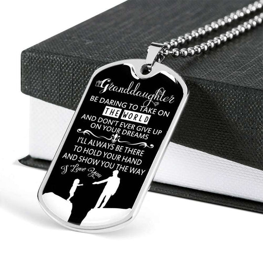 Granddaughter Dog Tag Custom Picture, To My Granddaughter Dog Tag : Gifts From Grandparents, Great Granddaughter Gifts Dog Tag-2 Gifts For Daughter Rakva