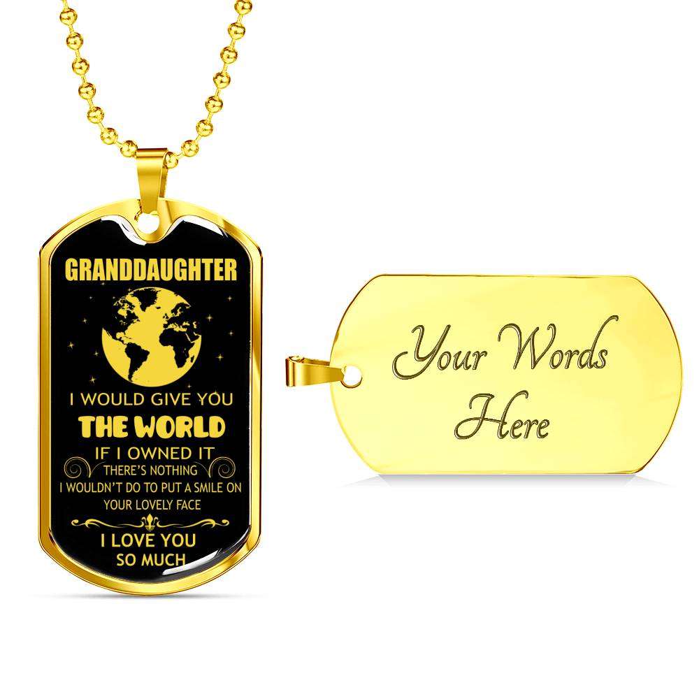 Granddaughter Dog Tag, Dog Tag For Granddaughter: Gift For Granddaughter Dog Tag-10 Gifts For Daughter Rakva