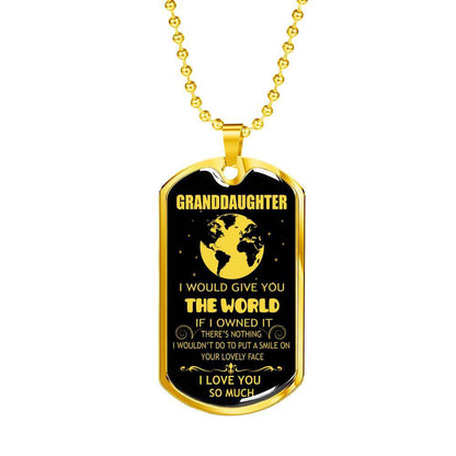 Granddaughter Dog Tag, Dog Tag For Granddaughter: Gift For Granddaughter Dog Tag-10 Gifts For Daughter Rakva