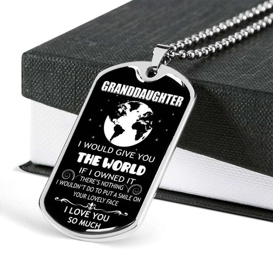 Granddaughter Dog Tag, Dog Tag For Granddaughter: Gift For Granddaughter Dog Tag-12 Gifts For Daughter Rakva