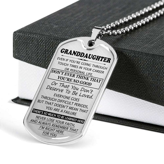 Granddaughter Dog Tag, Dog Tag For Granddaughter: Gift For Granddaughter Dog Tag-17 Gifts For Daughter Rakva
