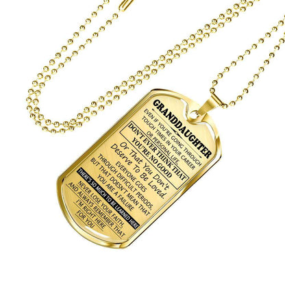 Granddaughter Dog Tag, Dog Tag For Granddaughter: Gift For Granddaughter Dog Tag-17 Gifts For Daughter Rakva
