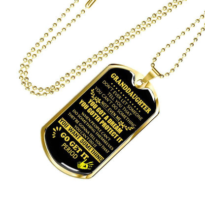 Granddaughter Dog Tag, Dog Tag For Granddaughter: Gift For Granddaughter Dog Tag-19 Gifts For Daughter Rakva