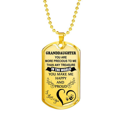Granddaughter Dog Tag, Dog Tag For Granddaughter: Gift For Granddaughter Dog Tag-2 Gifts For Daughter Rakva