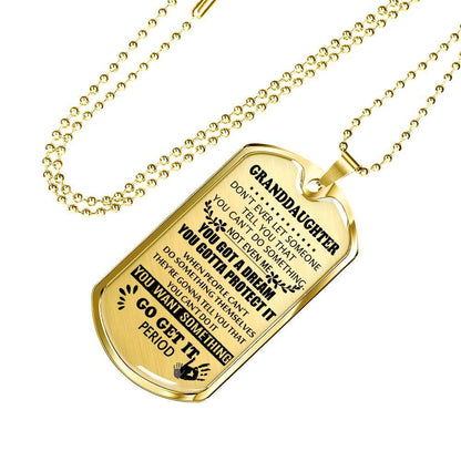 Granddaughter Dog Tag, Dog Tag For Granddaughter: Gift For Granddaughter Dog Tag-20 Gifts For Daughter Rakva