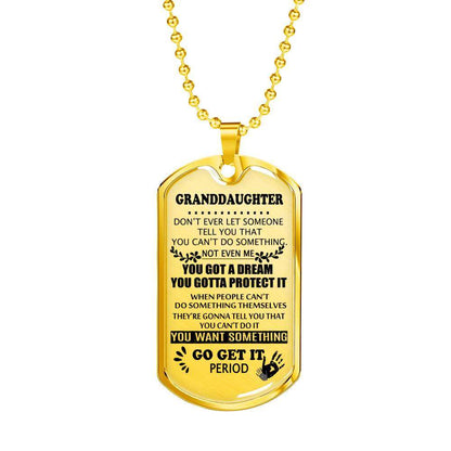 Granddaughter Dog Tag, Dog Tag For Granddaughter: Gift For Granddaughter Dog Tag-20 Gifts For Daughter Rakva