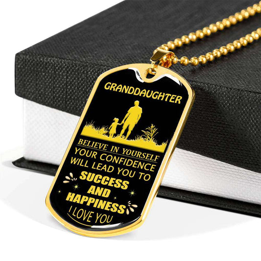 Granddaughter Dog Tag, Dog Tag For Granddaughter: Gift For Granddaughter Dog Tag-22 Gifts For Daughter Rakva
