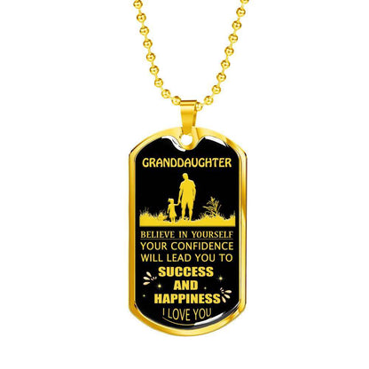 Granddaughter Dog Tag, Dog Tag For Granddaughter: Gift For Granddaughter Dog Tag-22 Gifts For Daughter Rakva
