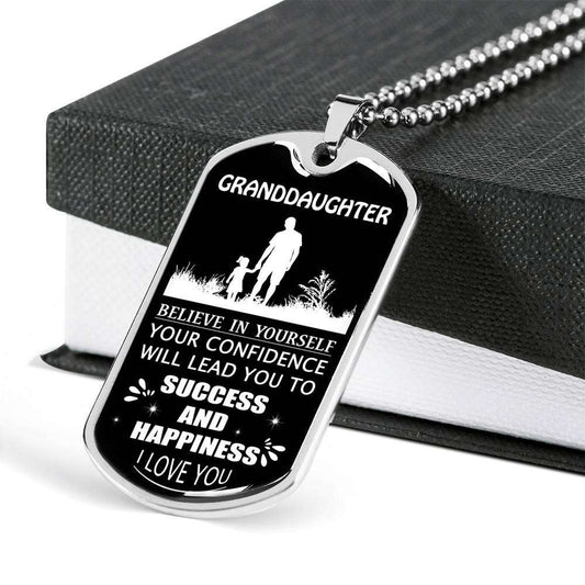 Granddaughter Dog Tag, Dog Tag For Granddaughter: Gift For Granddaughter Dog Tag-24 Gifts For Daughter Rakva