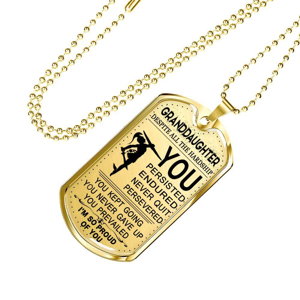 Granddaughter Dog Tag, Dog Tag For Granddaughter: Gift For Granddaughter Dog Tag-26 Gifts For Daughter Rakva
