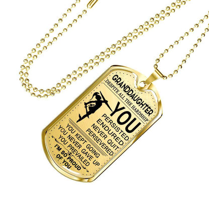 Granddaughter Dog Tag, Dog Tag For Granddaughter: Gift For Granddaughter Dog Tag-26 Gifts For Daughter Rakva