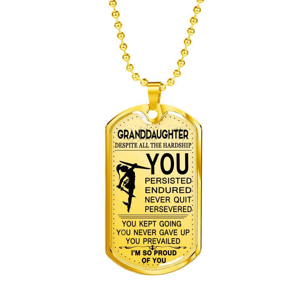 Granddaughter Dog Tag, Dog Tag For Granddaughter: Gift For Granddaughter Dog Tag-26 Gifts For Daughter Rakva