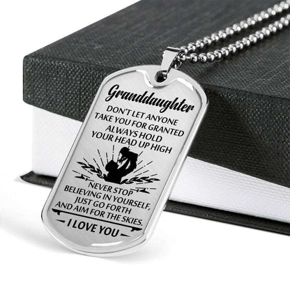 Granddaughter Dog Tag, Dog Tag For Granddaughter: Gift For Granddaughter Dog Tag-28 Gifts For Daughter Rakva