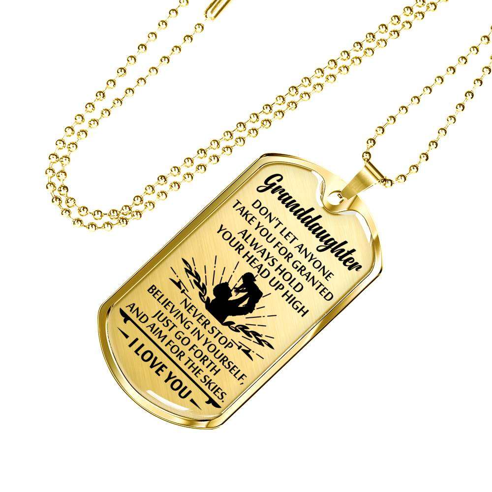 Granddaughter Dog Tag, Dog Tag For Granddaughter: Gift For Granddaughter Dog Tag-28 Gifts For Daughter Rakva