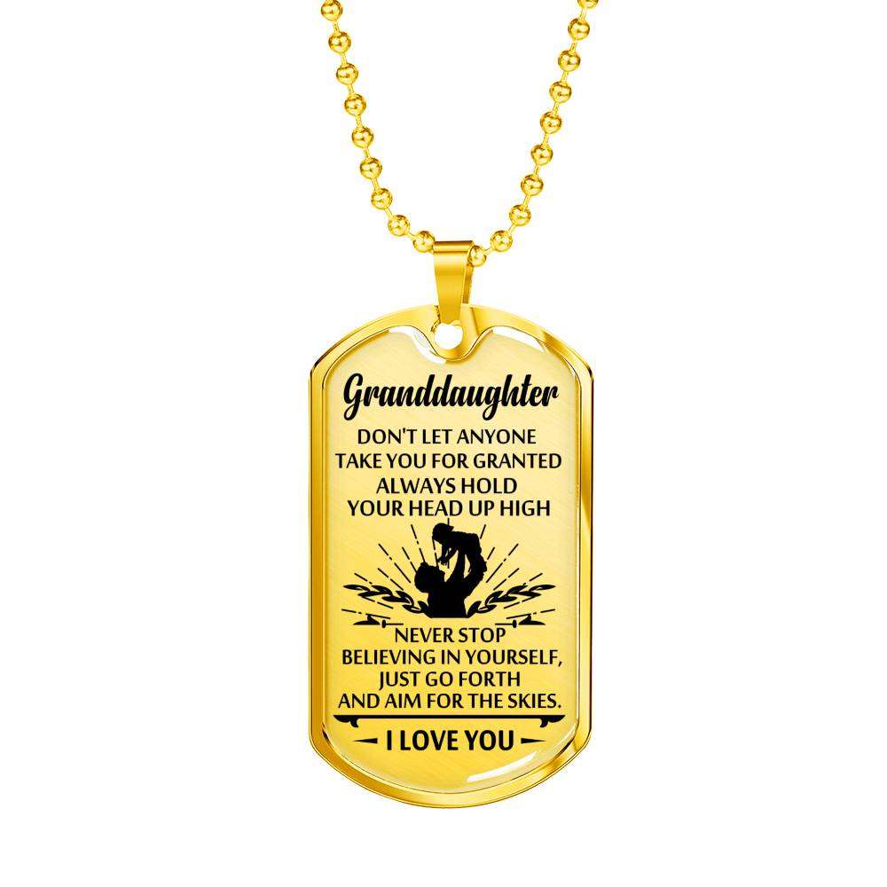 Granddaughter Dog Tag, Dog Tag For Granddaughter: Gift For Granddaughter Dog Tag-28 Gifts For Daughter Rakva