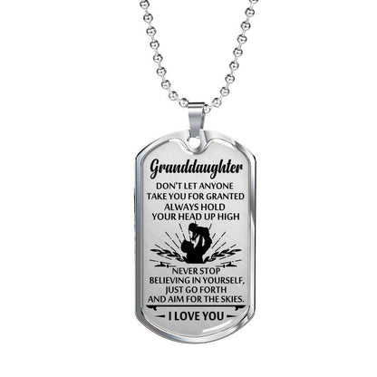 Granddaughter Dog Tag, Dog Tag For Granddaughter: Gift For Granddaughter Dog Tag-28 Gifts For Daughter Rakva