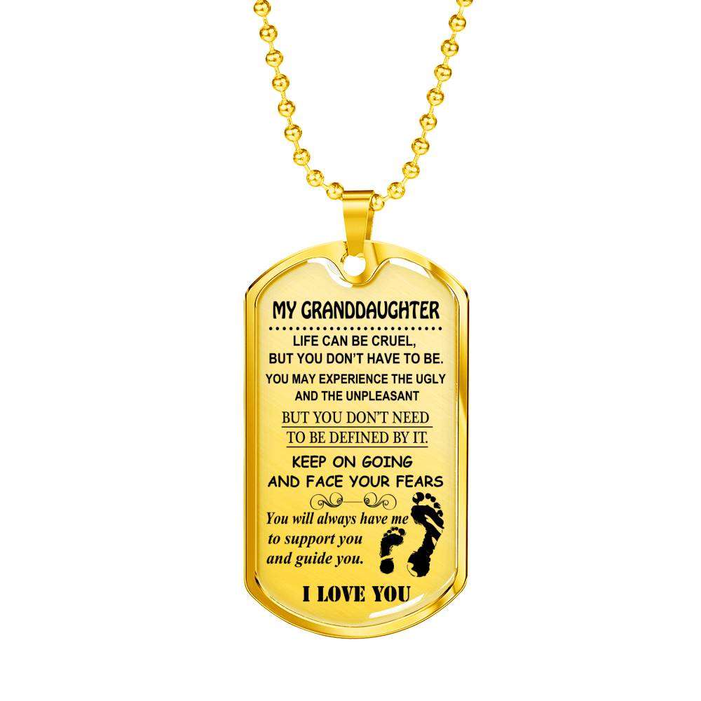 Granddaughter Dog Tag, Dog Tag For Granddaughter: Gift For Granddaughter Dog Tag-5 Gifts For Daughter Rakva