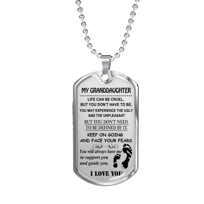 Granddaughter Dog Tag, Dog Tag For Granddaughter: Gift For Granddaughter Dog Tag-5 Gifts For Daughter Rakva