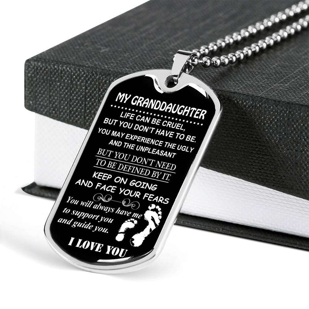 Granddaughter Dog Tag, Dog Tag For Granddaughter: Gift For Granddaughter Dog Tag-6 Gifts For Daughter Rakva