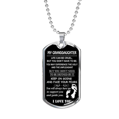 Granddaughter Dog Tag, Dog Tag For Granddaughter: Gift For Granddaughter Dog Tag-6 Gifts For Daughter Rakva