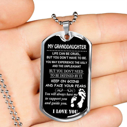 Granddaughter Dog Tag, Dog Tag For Granddaughter: Gift For Granddaughter Dog Tag-6 Gifts For Daughter Rakva
