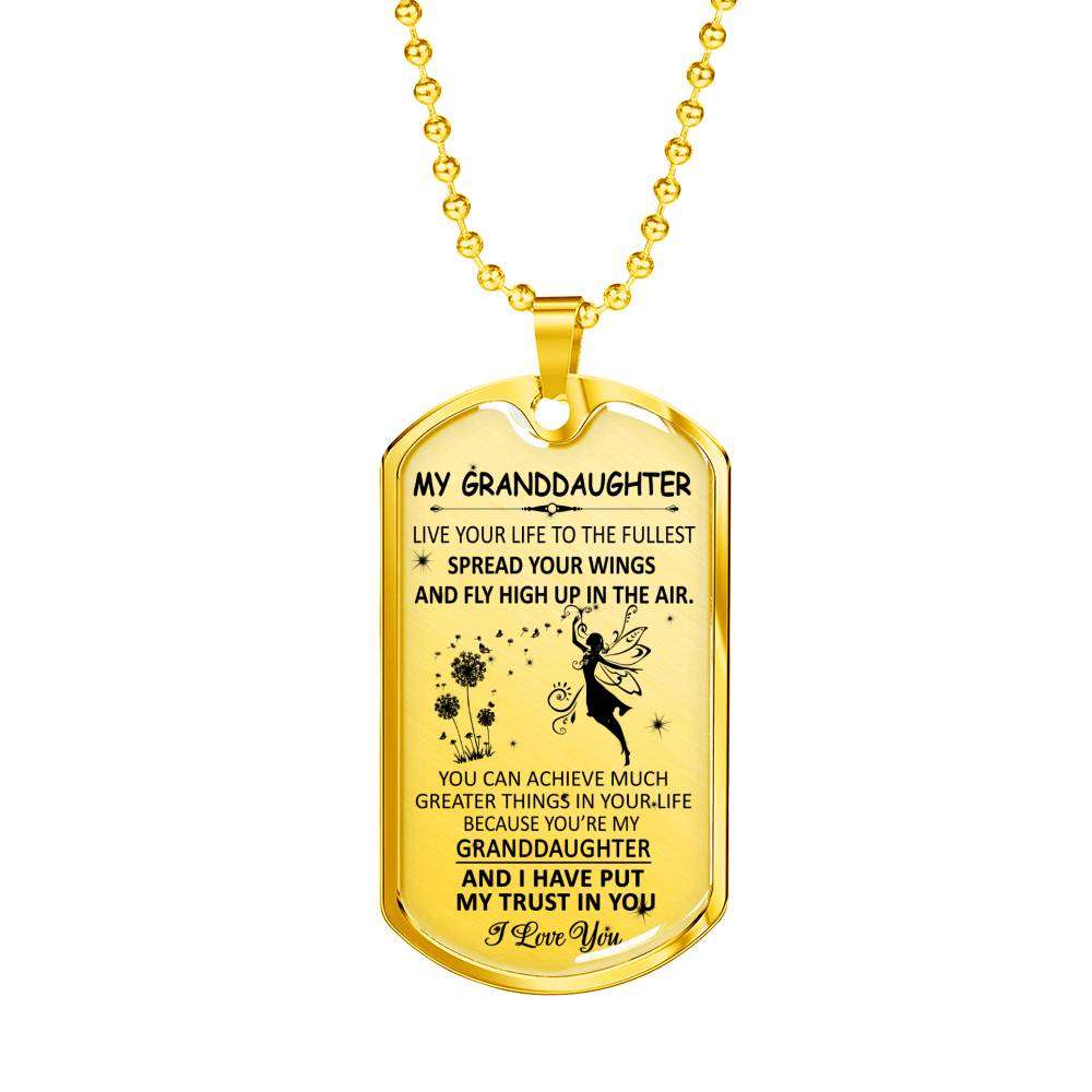 Granddaughter Dog Tag, Dog Tag For Granddaughter: Gift For Granddaughter Dog Tag-8 Gifts For Daughter Rakva