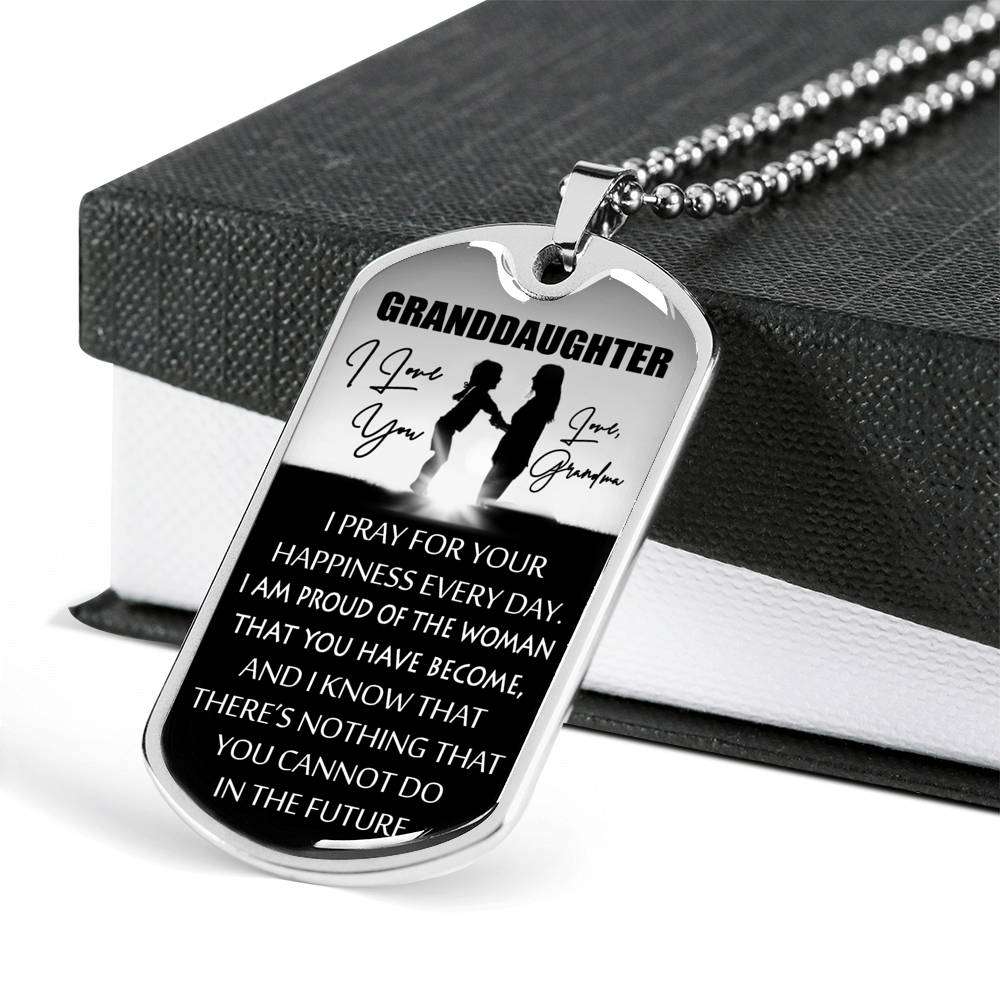 Granddaughter Dog Tag, To My Granddaughter Dog Tag : Gifts From Grandma, Great Granddaughter Dog Tag-1 Gifts For Daughter Rakva
