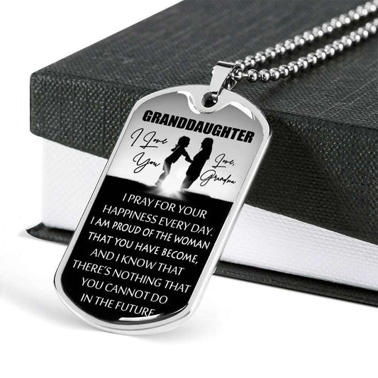 Granddaughter Dog Tag, To My Granddaughter Dog Tag : Gifts From Grandma, Great Granddaughter Dog Tag-1 Gifts For Daughter Rakva